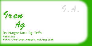 iren ag business card